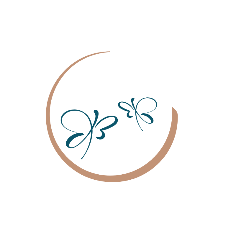 Kreis-zwei-Schmetterlinge